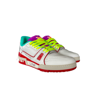 Louis Vuitton White & Red Paris Exclusive Trainer