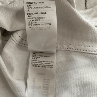 Louis Vuitton White & Turquoise LV Spray Denim Jacket
