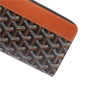 Goyard Matignon GM Wallet Black Tan
