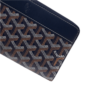 Goyard Matignon GM Wallet Navy
