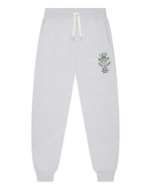 Casablanca Embroidered Casa Way Sweatpant Joggers Grey