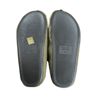 Marni Olive Calfskin Fussbett Sabot Slides