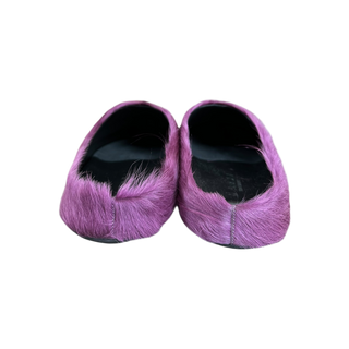Marni Purple Calfskin Fussbett Sabot Women's Slides