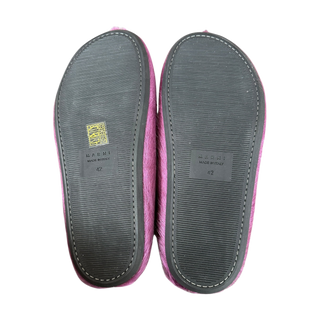 Marni Purple Calfskin Fussbett Sabot Women's Slides