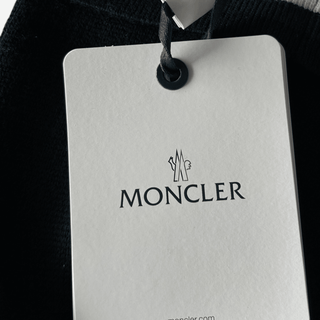 Moncler Black & Tri-Color Logo Beanie