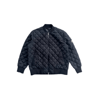 Moncler Navy Algeiba Quilted Bomber Jacket