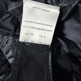 Moncler Navy Algeiba Quilted Bomber Jacket