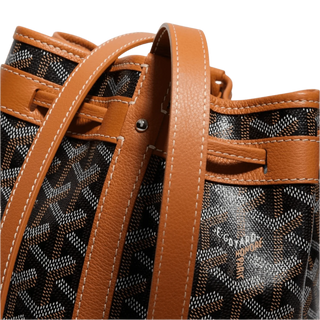 Goyard Petit Flot Bucket Bag Black Tan