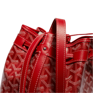 Goyard Petit Flot Bucket Bag Red