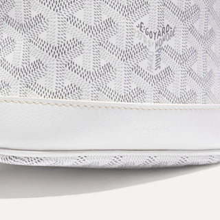 Goyard Petit Flot Bucket Bag White