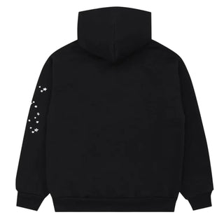 Sp5der Black and White Web Hoodie