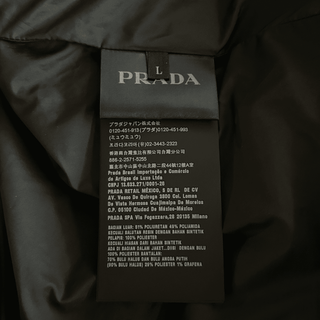 Prada Black & Red Linnea Rosse Puffer Jacket