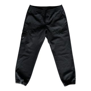 Prada Black Triangle Logo Cargo Pants