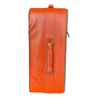 Prada Orange Saffiano Carry-On Suitcase