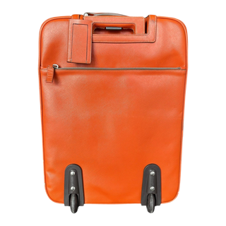 Prada Orange Saffiano Carry-On Suitcase