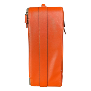 Prada Orange Saffiano Carry-On Suitcase