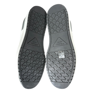 Prada White & Silver Downtown Sneakers