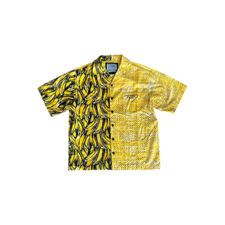 Prada Yellow Banana Split Button Up Shirt