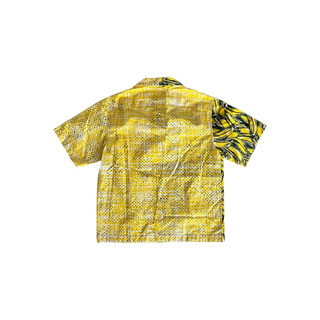 Prada Yellow Banana Split Button Up Shirt