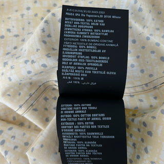 Prada Yellow Banana Split Button Up Shirt