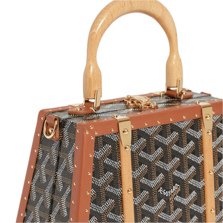 Goyard Saigon Mini Trunk Bag Black & Tan
