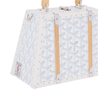 Goyard Saigon Mini Trunk Bag White