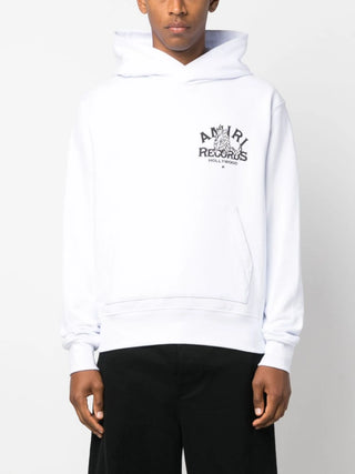 Amiri Records Wolf Hoodie in White