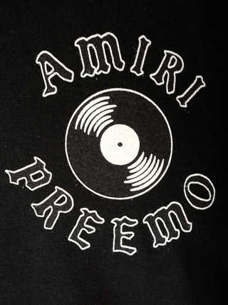 Amiri Premier Records Logo Black T Shirt