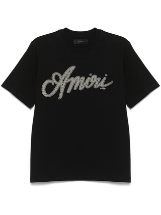 Amiri Script Logo T-Shirt in Black