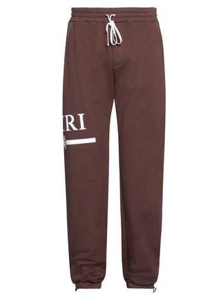 Amiri MA Bar Logo Printed Joggers in Brown