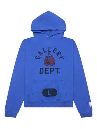 Gallery Dept Boxing Merch Hoodie in Blue