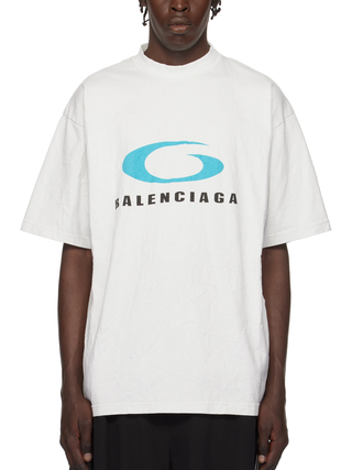Balenciaga Loop Sports Icon T-Shirt in White