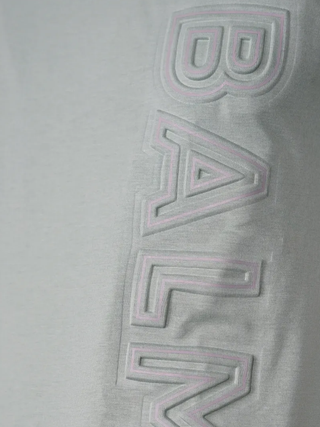Balmain Embossed Logo Green T Shirt