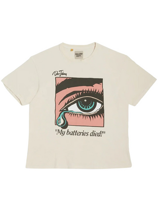Gallery Dept Dead Batteries T-Shirt in Antique White