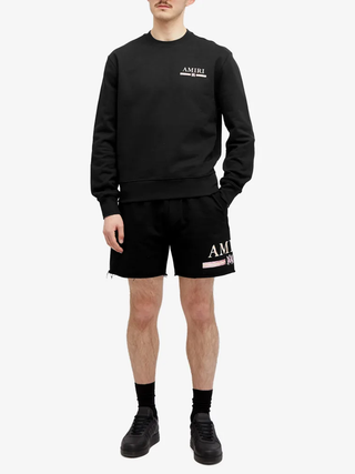 Amiri MA Watercolour Bar Shorts in Black