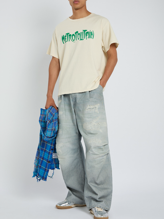 Gallery Dept Metropolitan Logo T-Shirt in Cream