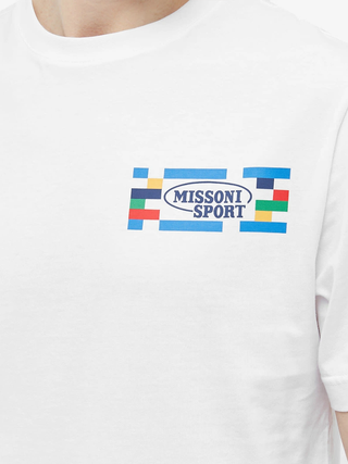 Missoni Sport Small Logo T-Shirt in White