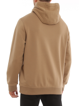 Burberry Ansdell Logo Hoodie in Camel Brown