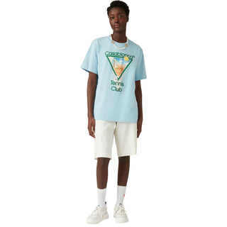 Casablanca Metaphysical Tennis Icon Blue T-Shirt