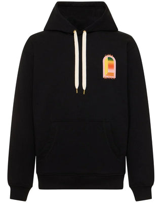 Casablanca Gradient Arch Organic Cotton Hoodie Black