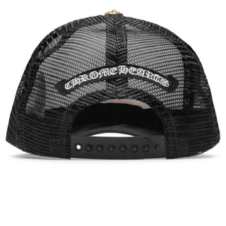 Chrome Hearts Eyechart Black White Red Trucker Cap