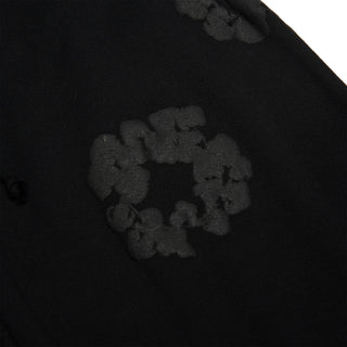Denim Tears Cotton Wreath Black Monochrome Sweatpants