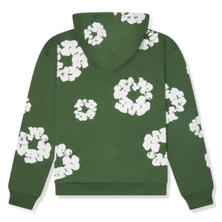 Denim Tears The Cotton Wreath Zip-Up Green Hoodie