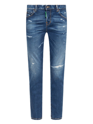 Dsquared2 One Life One Planet Smiley Jeans in Blue