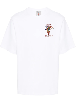 Casablanca Nature Teacher Printed T-Shirt in White