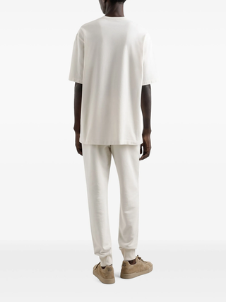 Dolce & Gabbana Small Metal Plaque T-Shirt in Off White