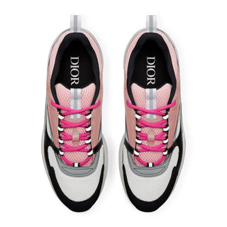 Dior B22 Pink White Black Calfskin Trainer