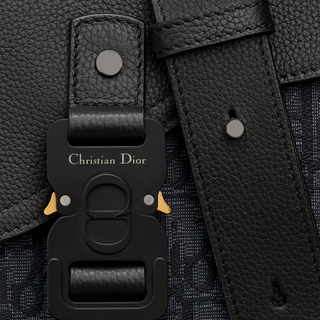 Dior Small Saddle Messenger Bag Black With Flap