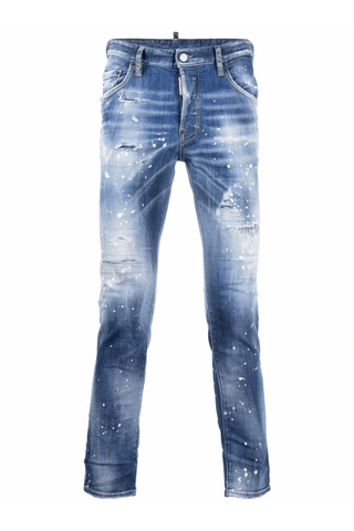 Dsquared2 Medium Spotty Wash Super Twinky Jeans Blue