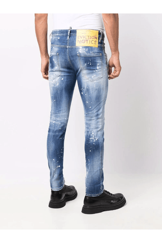 Dsquared2 Medium Spotty Wash Super Twinky Jeans Blue